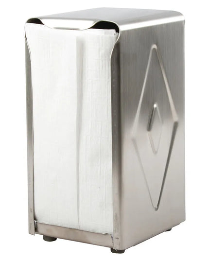 Hộp Đựng Khăn Ăn Tallfold Để Bàn San Jamar H900X 150 Tờ, Hai Mặt, Inox