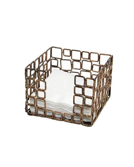 Hộp Đựng Khăn Giấy Để Bàn Front Of The House BHO039GOI21 - Đồng