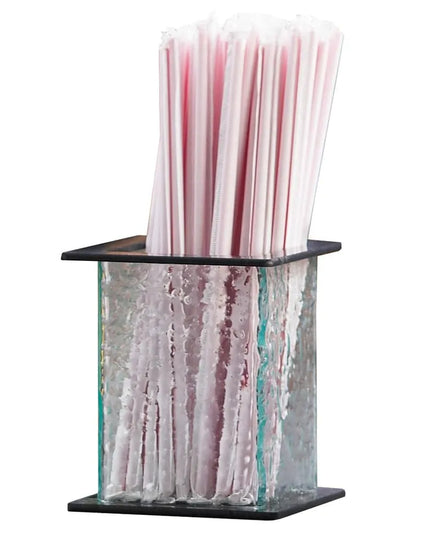 Hộp Đựng Ống Hút 1 Ngăn Cal-Mil 1228-4 12.1 cm x 12.1 cm x 14 cm - Màu Trong Suốt