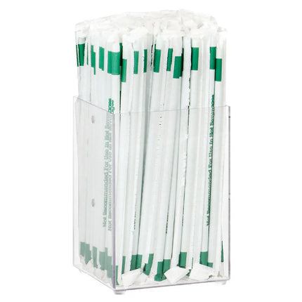 Hộp Đựng Ống Hút 1 Ngăn Dispense-Rite MSH-1 10.2 cm x 10.2 cm x 15.2 cm - Màu Trong Suốt