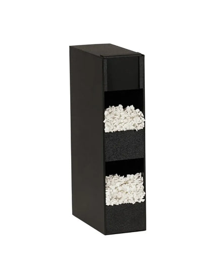 Hộp Đựng Ống Hút 2 Ngăn Cal-Mil 23422-13 15.2 cm x 29.2 cm x 59.7 cm - Nhựa ABS Màu Đen