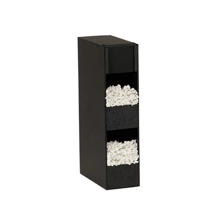 Hộp Đựng Ống Hút 2 Ngăn Cal-Mil 23422-13 15.2 cm x 29.2 cm x 59.7 cm - Nhựa ABS Màu Đen