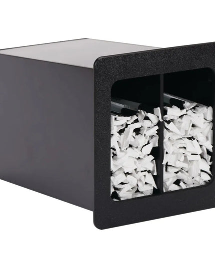 Hộp Đựng Ống Hút 2 Ngăn Dispense-Rite FMVS-2LBT 16.5 cm x 27.9 cm x 18.4 cm - Màu Đen