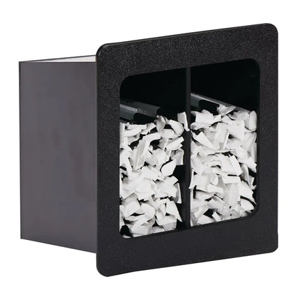 Hộp Đựng Ống Hút 2 Ngăn Dispense-Rite FMVS-2SBT 16.5 cm x 24.1 cm x 18.4 cm - Màu Đen