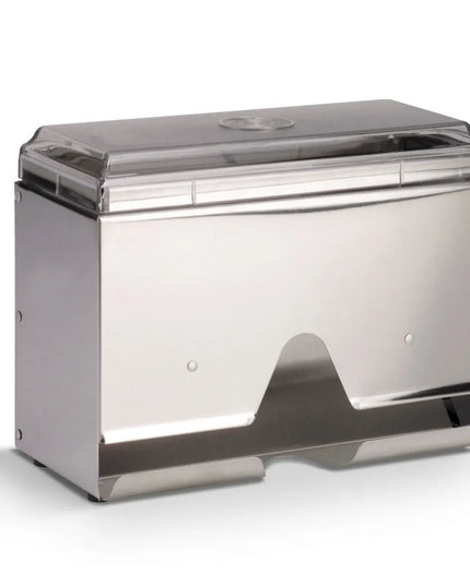 Hộp Đựng Ống Hút Một Ngăn Vollrath 3815-28 - Sức Chứa 200 Ống, Màu Bạc