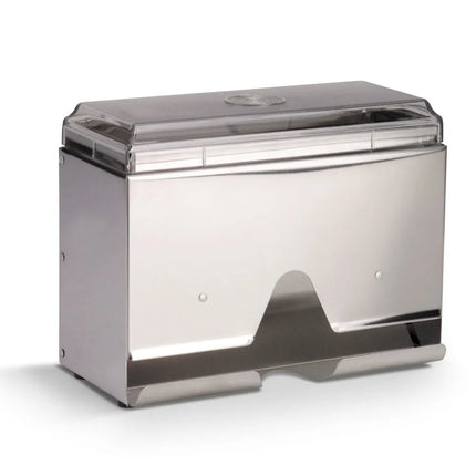 Hộp Đựng Ống Hút Một Ngăn Vollrath 3815-28 - Sức Chứa 200 Ống, Màu Bạc