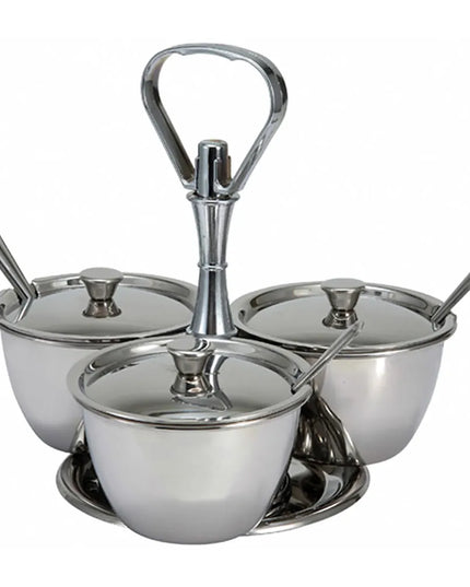 Hũ Gia Vị Tròn Winco RS-3 710 ml - Bạc