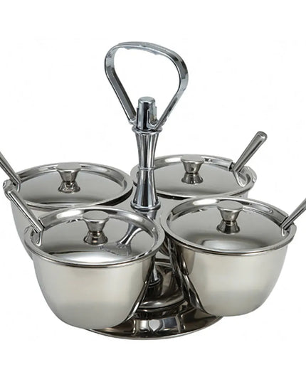 Hũ Gia Vị Tròn Winco RS-4 950 ml - Bạc