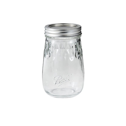Hũ Mason Thủy Tinh Ball 1440061199 473 ml Flute Nắp Vòng - Miệng Rộng Vừa
