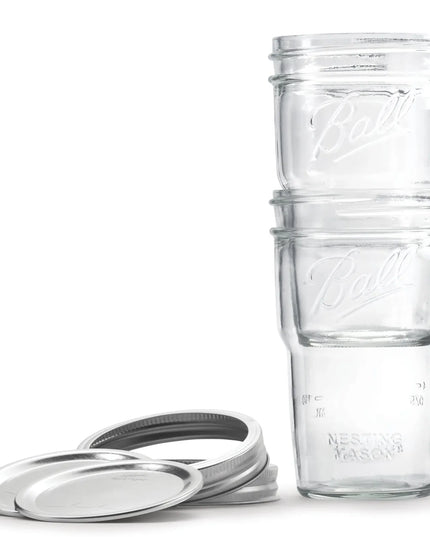 Hũ Mason Thủy Tinh Ball 2134924 480 ml Nắp Vặn - Miệng Rộng
