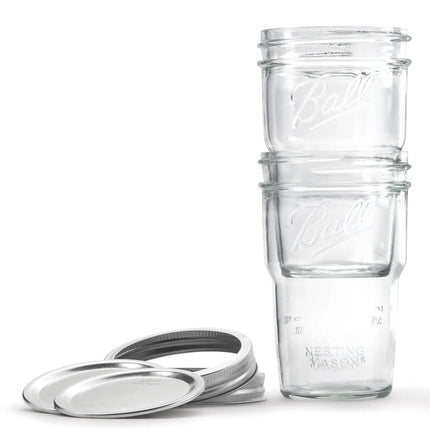 Hũ Mason Thủy Tinh Ball 2134924 480 ml Nắp Vặn - Miệng Rộng
