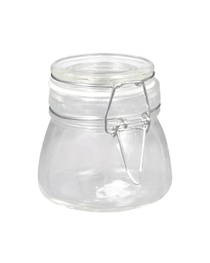 Hũ Mini Apothecary Thủy Tinh American Metalcraft HMMJ5 148 ml Nắp Bản Lề