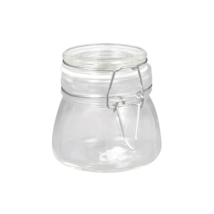 Hũ Mini Apothecary Thủy Tinh American Metalcraft HMMJ5 148 ml Nắp Bản Lề