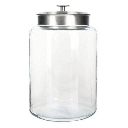 Hũ Thủy Tinh Anchor Hocking 95507AHG17 Montana 9.5 lít Nắp Nhôm Mờ 30.5 x 16.2 x 21.9 cm