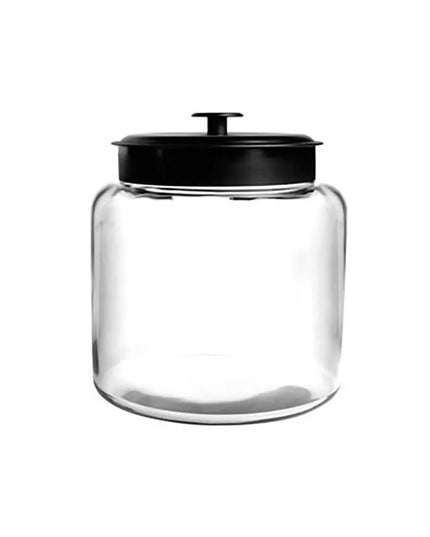 Hũ Thủy Tinh Anchor Hocking 96710AHG17 Mini Montana 1419 ml Nắp Kim Loại Đen