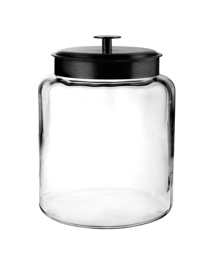 Hũ Thủy Tinh Anchor Hocking 98531AHG17 Montana 7.6 lít Nắp Kim Loại Đen