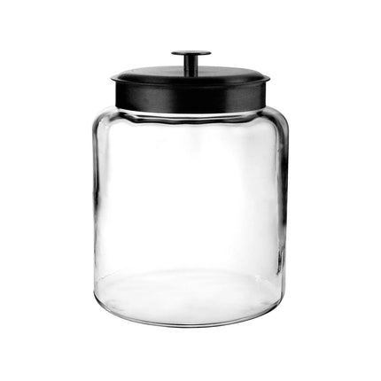 Hũ Thủy Tinh Anchor Hocking 98531AHG17 Montana 7.6 lít Nắp Kim Loại Đen