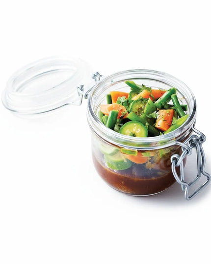 Hũ Thủy Tinh Khai Vị/Mứt Matfer Bourgeat 532523 237 ml Nắp Bản Lề