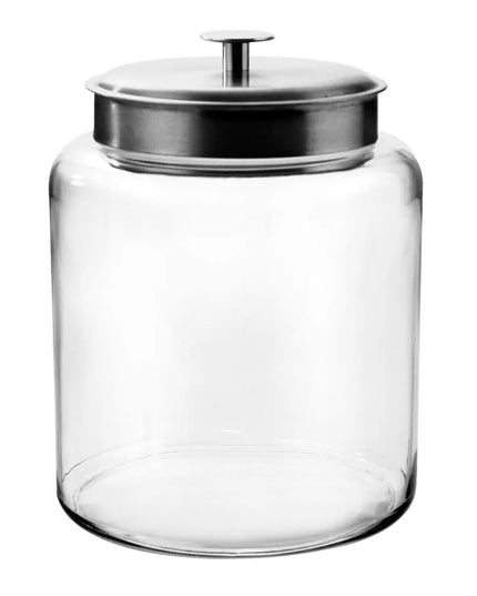 Hũ Thủy Tinh Montana Anchor Hocking 91523AHG17 7.6 lít Nắp Inox Bề Mặt Mờ