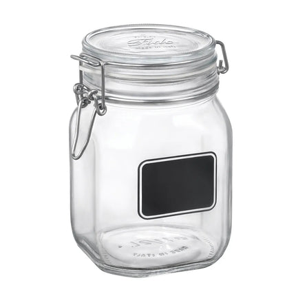 Hũ Thủy Tinh Trong Suốt Steelite 4949Q463 1117 ml Fido Chalkboard Nắp Đậy