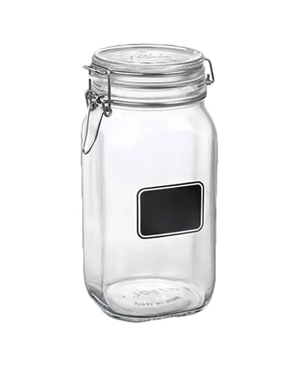 Hũ Thủy Tinh Trong Suốt Steelite 4949Q464 1619 ml Fido Chalkboard Nắp Đậy
