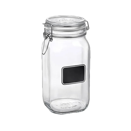 Hũ Thủy Tinh Trong Suốt Steelite 4949Q464 1619 ml Fido Chalkboard Nắp Đậy