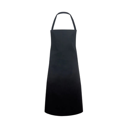 KARLOWSKY | Bib Apron Basic – Black - 750×1000 mm - Fixed Neck Strap 600 mm - 100% Polyester