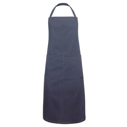 KARLOWSKY | Cross-Back Denim-Style Bib Apron – Vintage Black - 71x95 cm