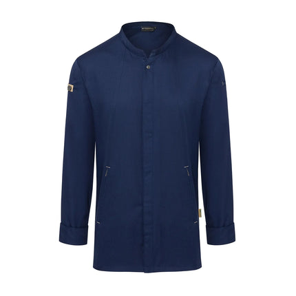 KARLOWSKY | GREEN-GENERATION Chef Jacket – Steel Blue - Size 46 - Recycled Polyester