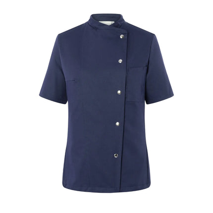 KARLOWSKY | Ladies Chef Jacket Greta – Navy - Size 56 - Short Sleeve - Press-Stud Fastening