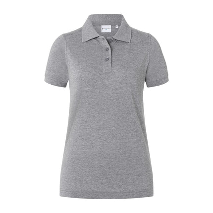 KARLOWSKY | Ladies Workwear Polo Shirt Basic – Light Grey - 3XL - 100% Cotton - 60°C Wash