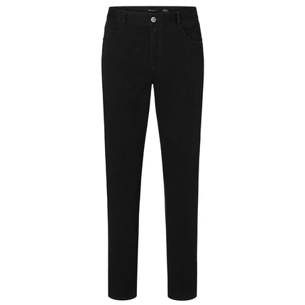 KARLOWSKY | Men’s 5‑Pocket Work Trousers Classic‑Stretch – Black - Size 60 - Organic Cotton