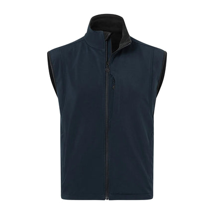 KARLOWSKY | Men's Softshell Gilet Classic – Marine - XL - Waterproof 5000 mm - Windproof & Breathable