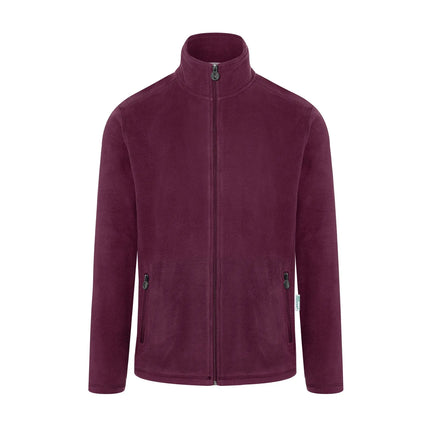 KARLOWSKY | Men's Work Fleece Jacket – Aubergine - XXL - Recycled Polyester - 60°C Washable