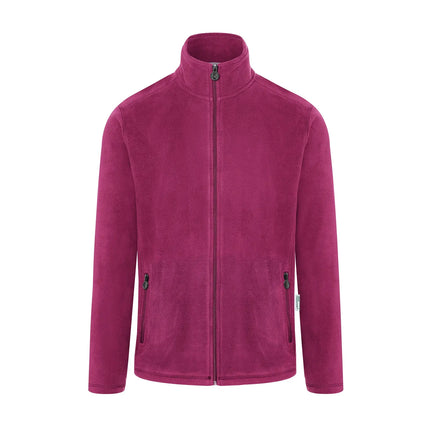 KARLOWSKY | Men's Work Fleece Jacket – Fuchsia - 3XL - Recycled Polyester - 60°C Washable
