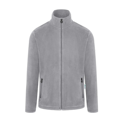 KARLOWSKY | Men's Work Fleece Jacket – Platinum Grey - 3XL - Recycled Polyester - 60°C Washable