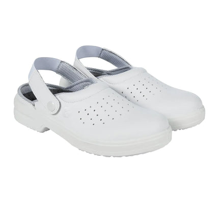 KARLOWSKY | Oxford Safety Shoe – Steel Toe Cap - Slip-Resistant - White - EU 47