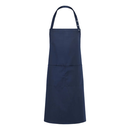 KARLOWSKY | Tenerife Bib Apron – Navy Blue - Adjustable Neck - 2 Pockets - One Size