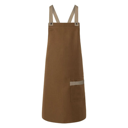 KARLOWSKY | Urban Twill Cross Back Bib Apron – Cinnamon - 700×850 mm