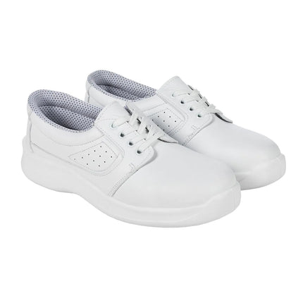 KARLOWSKY | Usedom Steel Toe Cap Safety Shoe S1 SRC Slip-Resistant – White - EU 44