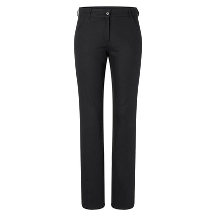 KARLOWSKY | Women's Chef Trousers Tina – Black - Size 50 - Stretch - Zip Fly & Belt Loops