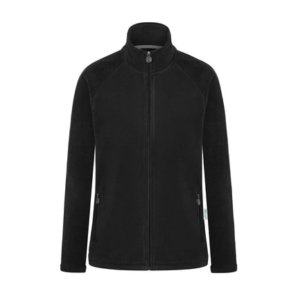 KARLOWSKY | Women's Workwear Fleece Jacket Warm‑Up – Black - XXL - Recycled Polyester