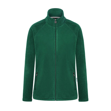 KARLOWSKY | Women's Workwear Fleece Jacket Warm‑Up – Forest Green - XXL - Recycled Polyester