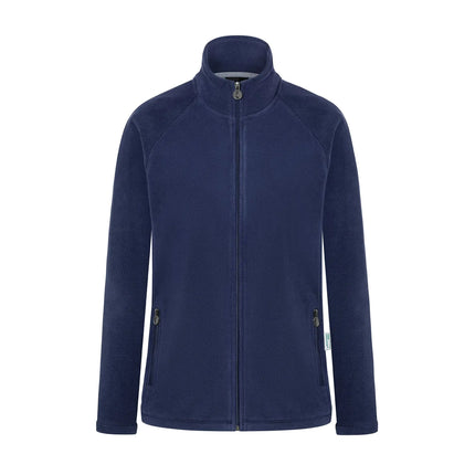 KARLOWSKY | Women's Workwear Fleece Jacket Warm‑Up – Navy - XL - Recycled Polyester