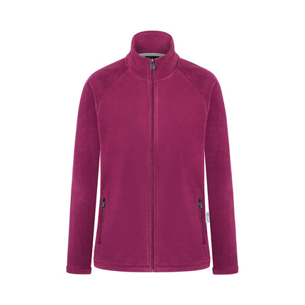 KARLOWSKY | Women's Workwear Fleece Jacket Warm‑Up – Platinum Grey - XXL - Recycled Polyester