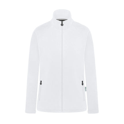 KARLOWSKY | Women's Workwear Fleece Jacket Warm‑Up – White - L - Recycled Polyester