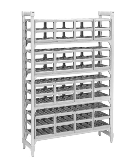 Kệ Để Rượu Vang Cambro CPUWR144872480 Cao 182.9 cm Camshelving Premium Kèm Phụ Kiện, Xám