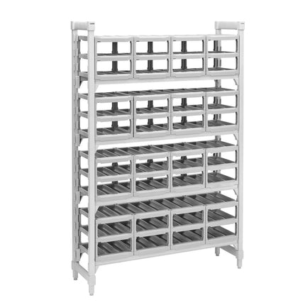 Kệ Để Rượu Vang Cambro CPUWR144872480 Cao 182.9 cm Camshelving Premium Kèm Phụ Kiện, Xám