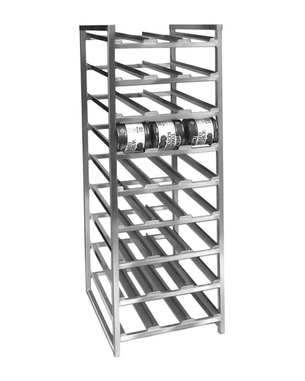 Kệ Đựng Hộp Đồ Hộp Cố Định Channel CSR-9 Cao 193 cm, Sức Chứa (162) Hộp #10, Nạp Phía Trước