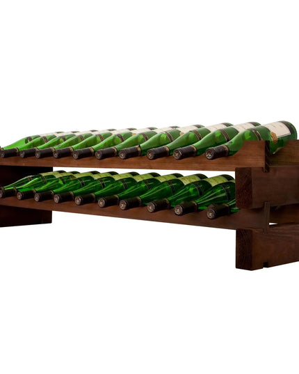 Kệ Đựng Rượu Vang Vinotemp EP-4472-22S Cao 27.9 cm Sức Chứa 22 Chai, Gỗ Thông, Nhuộm Màu